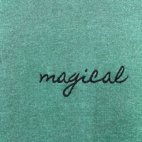 New Treasure & Bond Shrunken Magical Ombre Sweatshirt Size XS Women Green - Picture 8 of 10